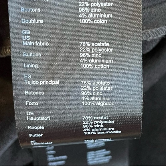 Maje Pampi Crepe Logo Button Overall Jumpsuit, EU Size 40 - Picture 13 of 16